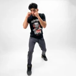 Usyk Graphic Tee -Boxing Supply Hub R 2024 fighter tee USYK front action 02