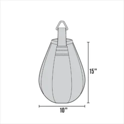 Maize Bag - 10" X 15" -Boxing Supply Hub maizebag 10 measurements scaled