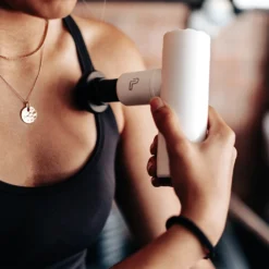 Pulseroll Ignite Mini Massage Gun With Heat -Boxing Supply Hub pmmg white 01 scaled