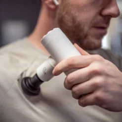 Pulseroll Ignite Mini Massage Gun With Heat -Boxing Supply Hub pmmg white 02 scaled