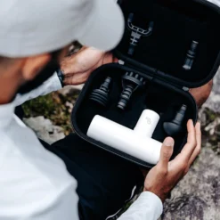 Pulseroll Ignite Mini Massage Gun With Heat -Boxing Supply Hub pmmg white 03 scaled