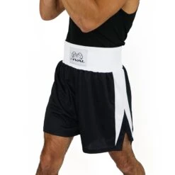 Amateur Competition Trunks 12 Amateur Competition Trunks -Boxing Supply Hub rap tr 04 black white 01