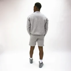 Fleece Oversized Crewneck Sweater -Boxing Supply Hub rival 2024 crewneck back grey 01