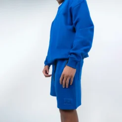 Fleece Oversized Crewneck Sweater -Boxing Supply Hub rival 2024 crewneck side blue 01