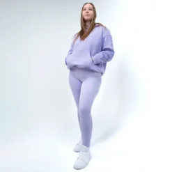 Women's High-Rise Leggings With Pockets -Boxing Supply Hub rival 2024 leggings front purple 01