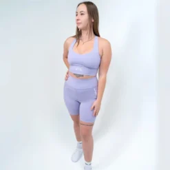 Buttery Stretch Cross-Back Sports Bra -Boxing Supply Hub rival 2024 sports bra front purple 02