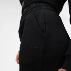 Women's Heavyweight Fleece Joggers -Boxing Supply Hub rival 2024 womens joggers close black 02